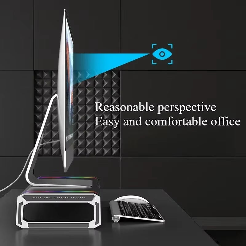 Desktop Multifunctional Computer Monitor Height Increasing Bracket Expansion Interface Desktop Folding Storage Base