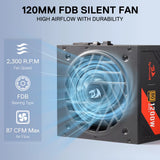 RGMS-1200W PRO 80+ Gold 1200 Watt Power Supply W/Upgraded ATX 3.1 & Pcie 5.1 Fully Modular