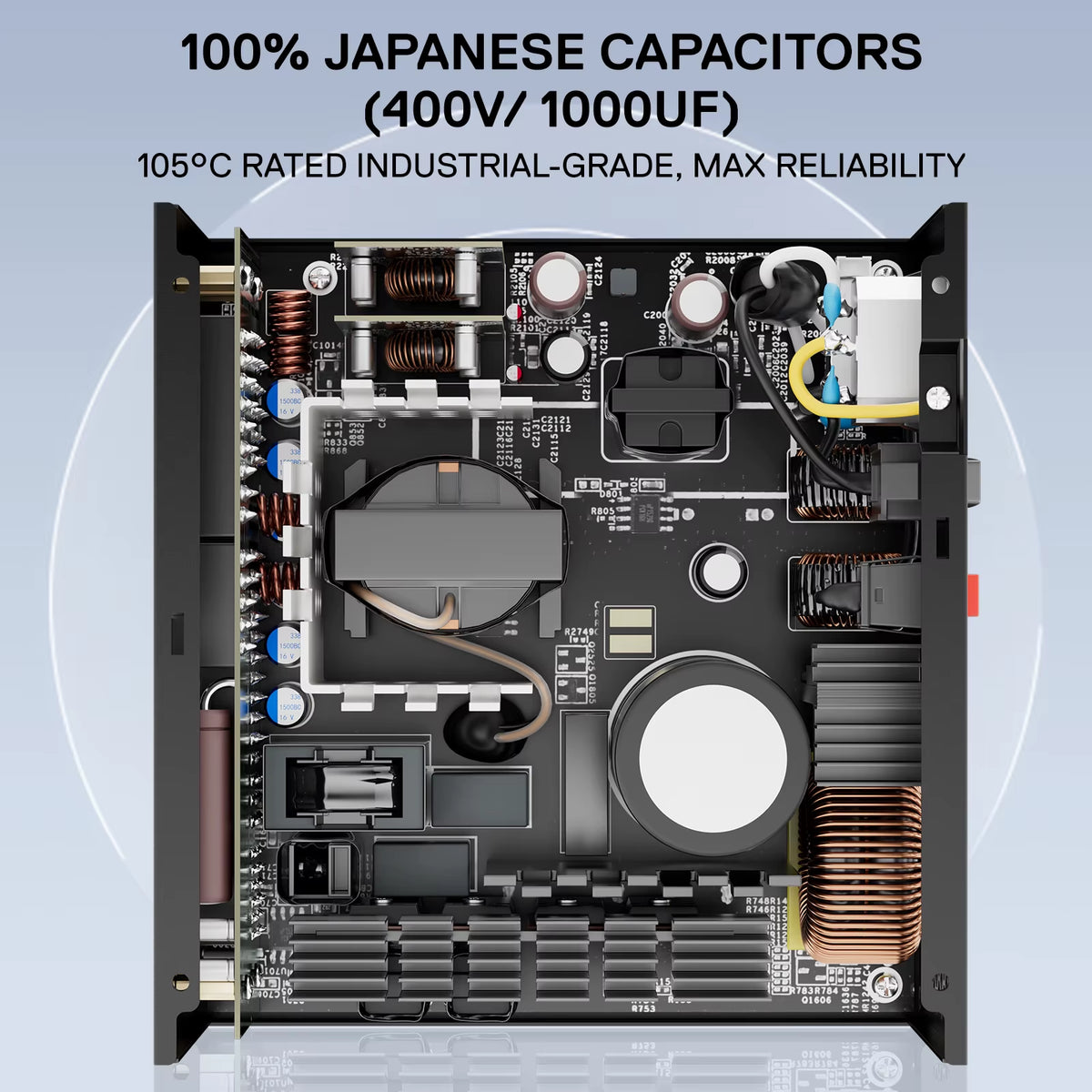 RGMS-1200W PRO 80+ Gold 1200 Watt Power Supply W/Upgraded ATX 3.1 & Pcie 5.1 Fully Modular