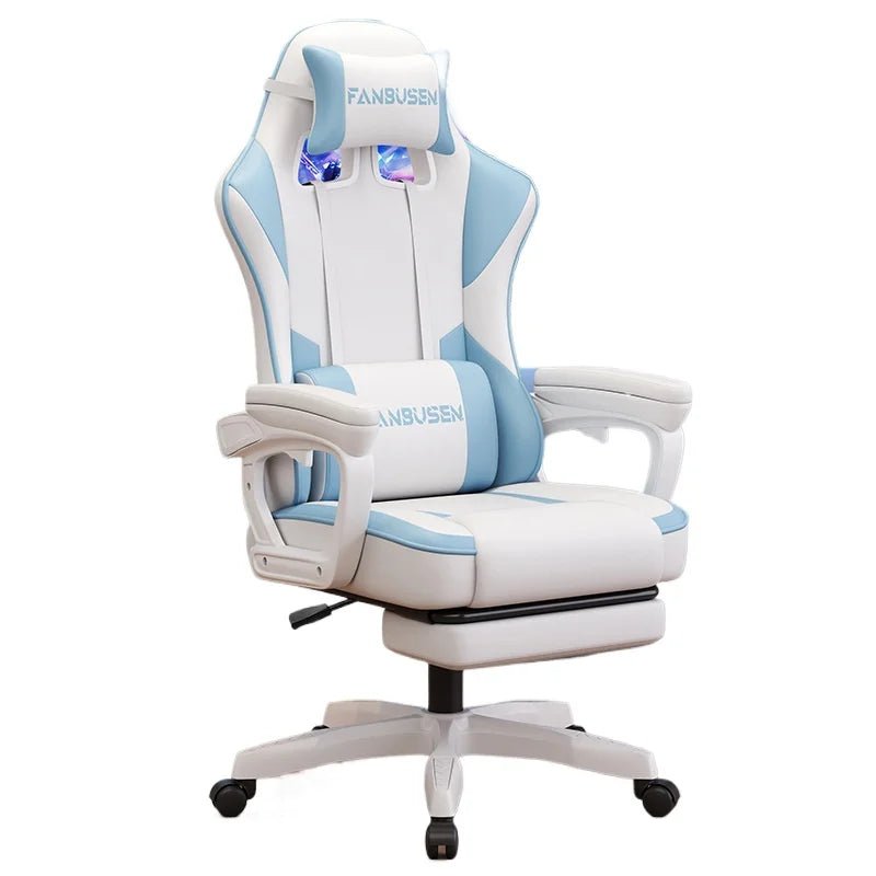 Gaming Chair for PC Desk Ergonomic Office Chair for Gamers Adjustable Height Racing Style Computer Chair for Dorm Room Modern - PC VAULT