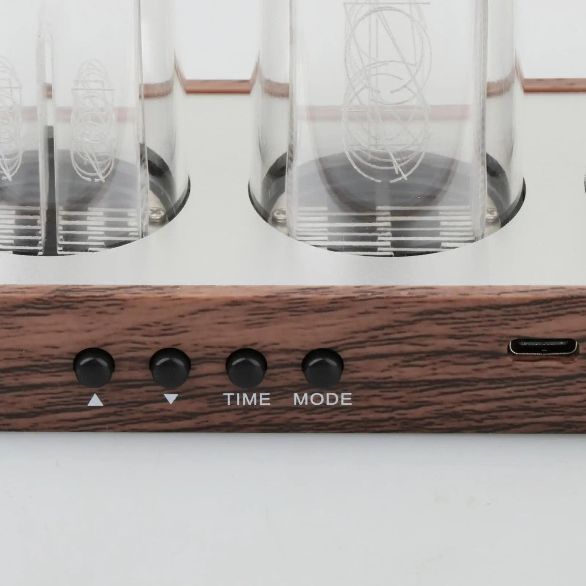 Nixie Tube Clock Adjustable RGB LED Display Multifunction Clock Nixie Tube Digital Clock for Gift Home Decoration Desk New Year - PC VAULT
