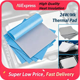 Thermal VIDA 24W/Mk Thermal Pad 80x40mm/100x100mm For GPU CPU Radiator Cooling Conductive Silicone High Quality Heat Insulation - PC VAULT