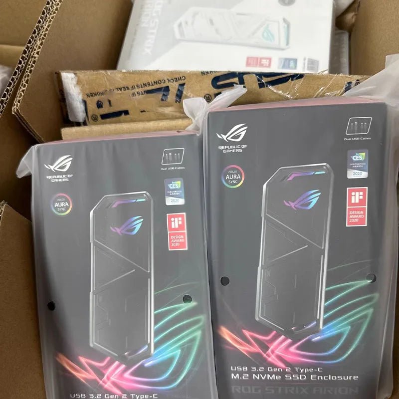 Rog Strix Arion S500 Portable Ssd M.2 Nvme External Solid State Drive Box For Laptops Mobile Phones Desktop External Hard Drives - PC VAULT