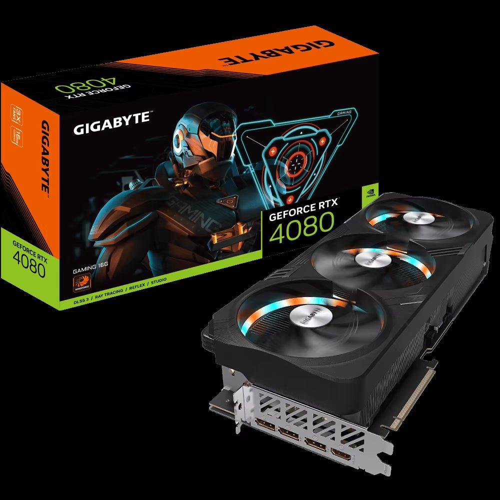 Certified Referbished GIGABYTE Geforce RTX 4080 16GB GAMING Graphics Card with 22.4 Gbps Memory Clock 256 Bbit Memory Bus (GV-N4080GAMING-16GD) - PC VAULT