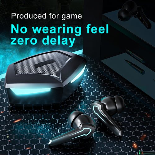 TWS Gaming headset Bluetooth 5.1 Wireless Earphone - PC VAULT
