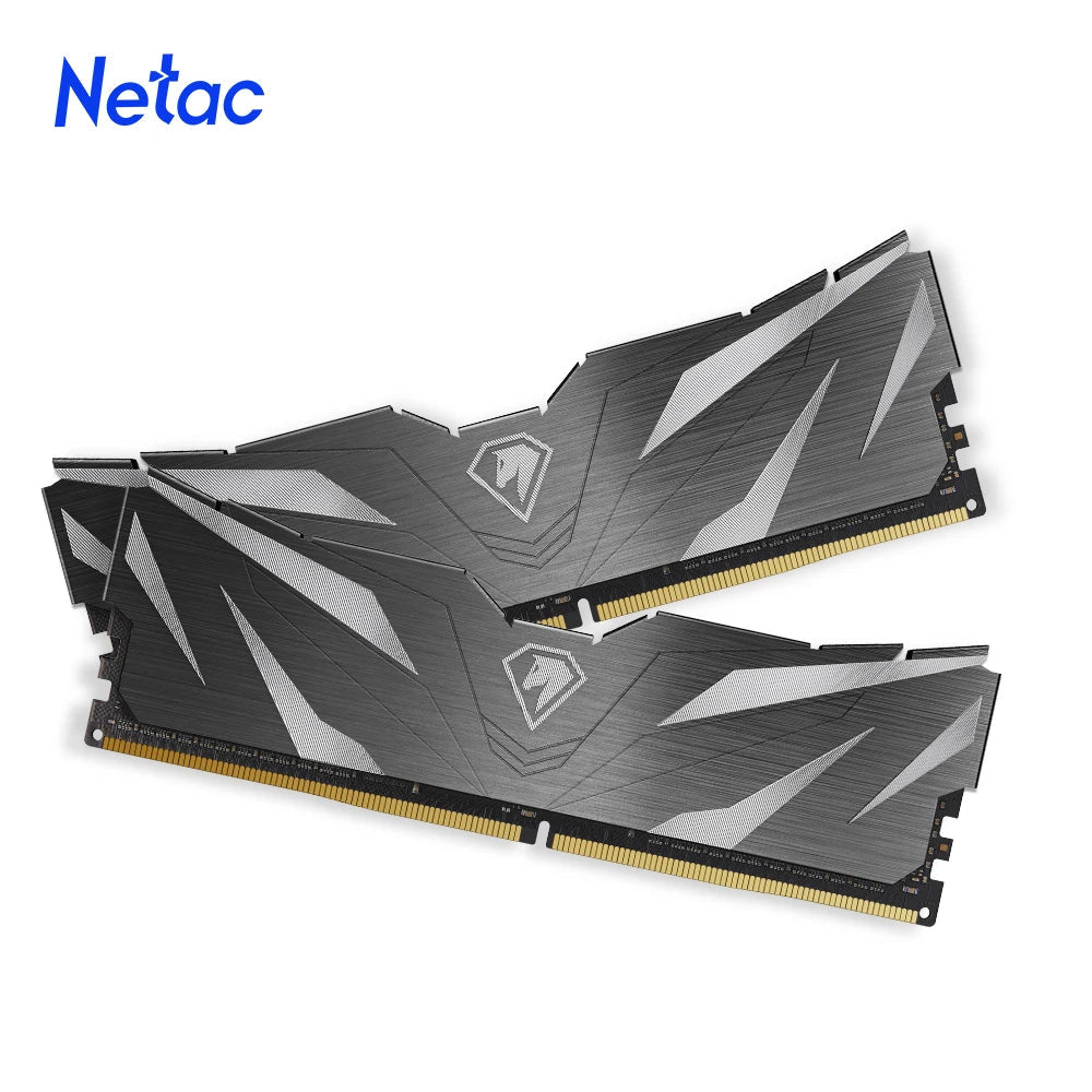 Netac Ram Memory DDR4 3600MHz 3200MHz 2666MHz Dual Channel DDR4 Kits 16GB 8GB X2 XMP2.0 Heatsink for PC Desktop X99 Motherboard - PC VAULT