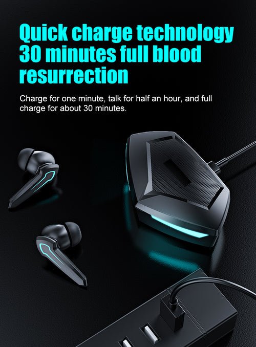 TWS Gaming headset Bluetooth 5.1 Wireless Earphone - PC VAULT