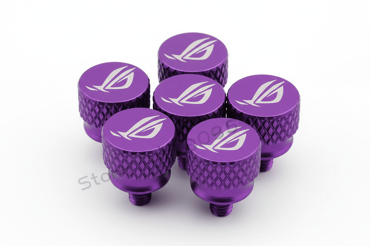 ROG Logo M3.5 Case Screw Hand Tighten Thumb Screws 9 Colors, 5Pcs - PC VAULT