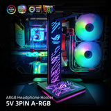 ARGB Headphone Holder PC Lighting RGB Headset Bracket DIY LOGO Earphone Stand 5V3PIN Strip AURA SNC ROG Metal Customization MOD - PC VAULT
