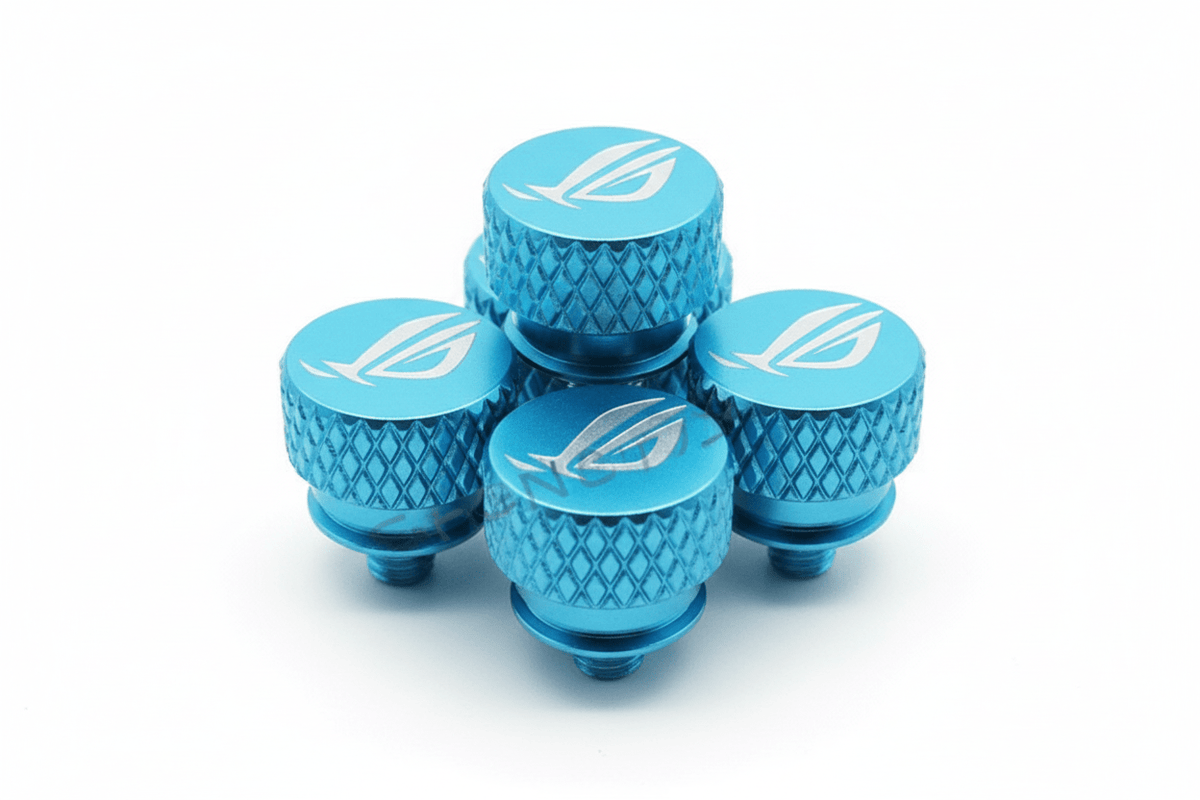 ROG Logo M3.5 Case Screw Hand Tighten Thumb Screws 9 Colors, 5Pcs - PC VAULT