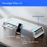Desktop Multifunctional Computer Monitor Height Increasing Bracket Expansion Interface Desktop Folding Storage Base
