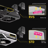 90 Degree Angled 8 Pin Pcie GPU Power Adapter for Desktop Graphics Card with Efficient Aluminum Cooling System