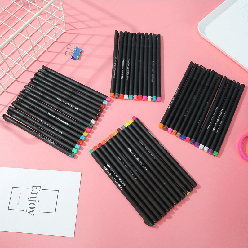 Fine Point Markers Fine Tip Art Drawing Fineliner Pen - 12 Pack