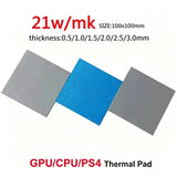 Thermal VIDA 24W/Mk Thermal Pad 80x40mm/100x100mm For GPU CPU Radiator Cooling Conductive Silicone High Quality Heat Insulation - PC VAULT