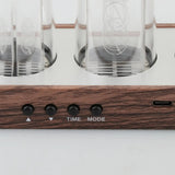 Nixie Tube Clock Adjustable RGB LED Display Multifunction Clock Nixie Tube Digital Clock for Gift Home Decoration Desk New Year - PC VAULT