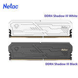Netac DDR4 Memory Shadow Ill 3200MHz 3600MHz Ram UDIMM DDR4 8G 16G 8Gx2 16Gx2 with Aluminum Heatsink Support XMP2.0 for Desktop - PC VAULT