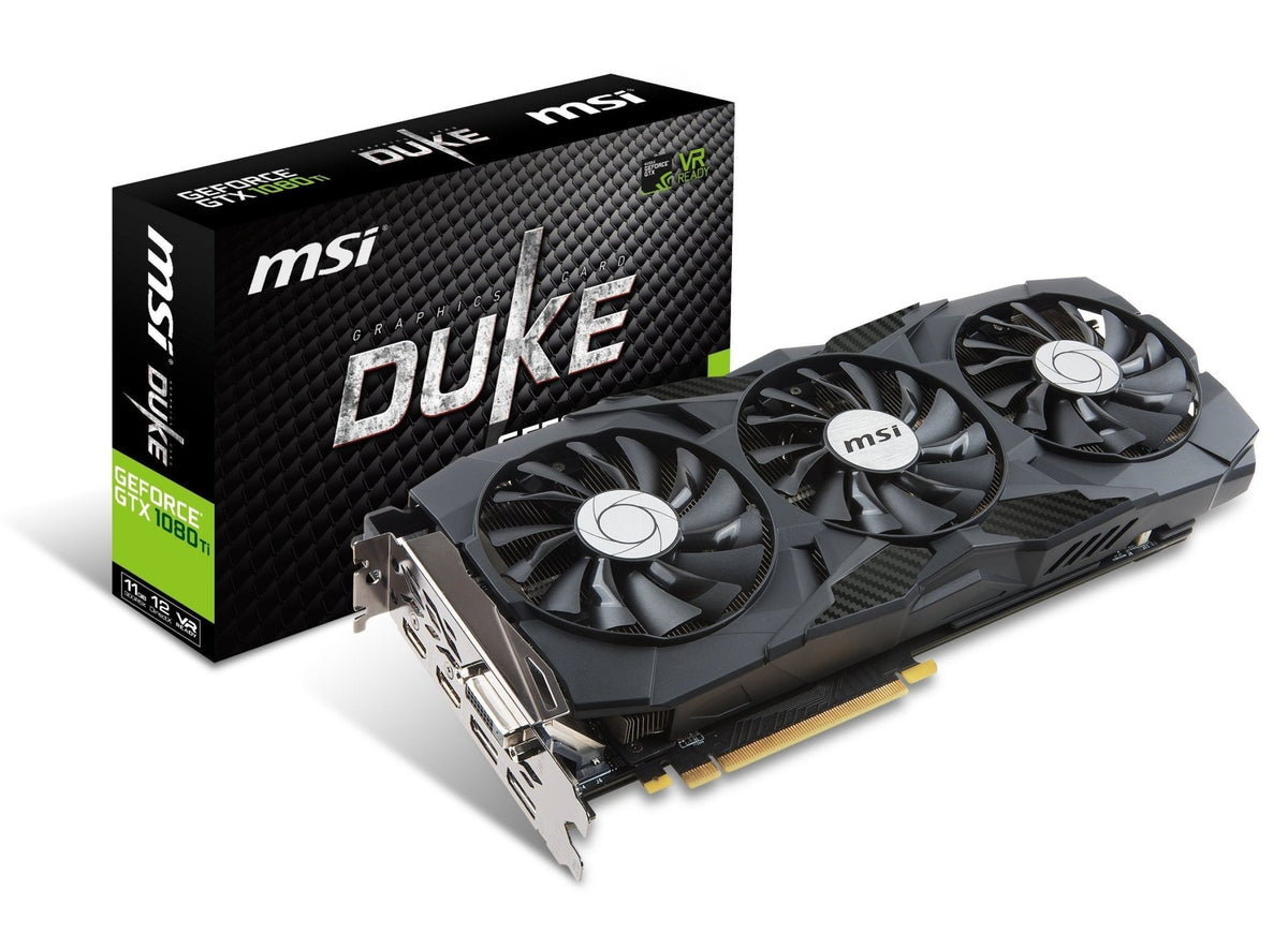 MSI Gaming GeForce GTX 1080 Ti 11GB GDRR5X DirectX 12 352-bit VR Ready Graphics Card (GTX 1080 TI Duke 11G OC) (Renewed) - PC VAULT