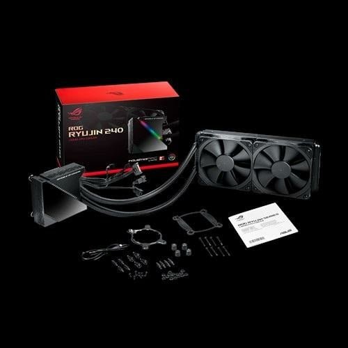 ASUS ROG Ryujin 240 All-In-One Liquid CPU Cooler, OLED, Aura Sync, - PC VAULT