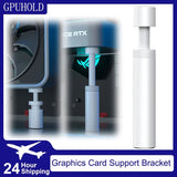 GPUHOLD White Graphics Card GPU Support Bracket Video Card Sag Holder Bracket GPU Holder Anti Sag Stand Aluminum Holder 27-120mm - PC VAULT
