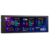 wisecoco 7.84 Inch Mini Monitor HD IPS 1280x400 Secondary Screen Stretched Bar LCD Display with Casing for Laptop Computer Speed Temperature Windows Aida64 CPU GPU Monitoring - PC VAULT