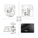 Netac SATA SSD 2TB 4TB 1tb 128gb SSD 480gb 512gb 256gb HD SSD Hard Drive Disk Hdd Internal Solid State Drive for Laptop PC - PC VAULT